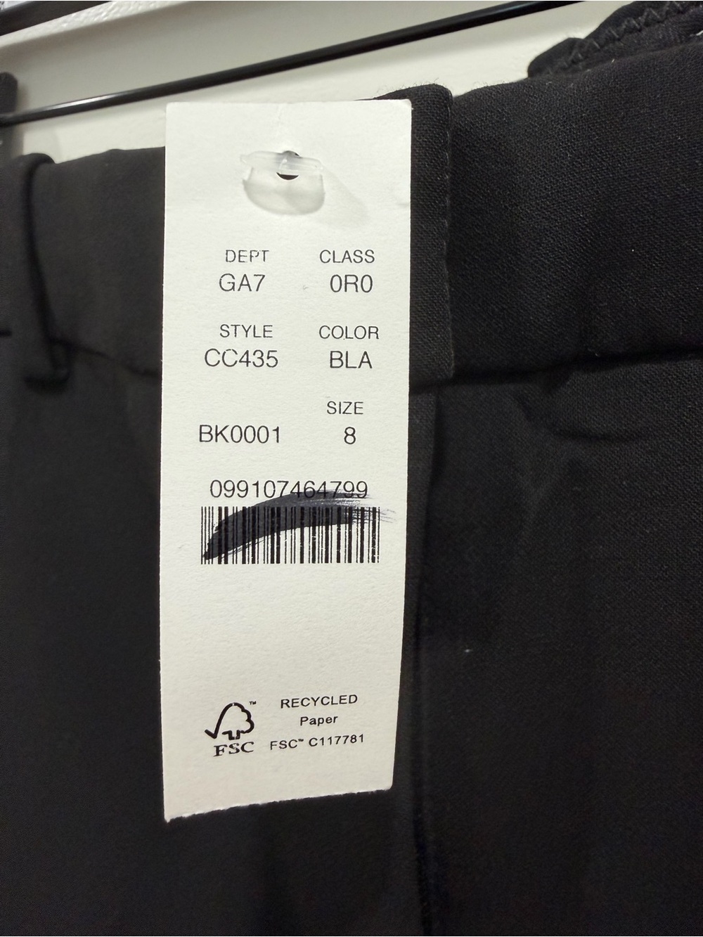 J.Crew Cameron Pant Black Size 8 NWT Four Season Stretch - Picture 7 of 12